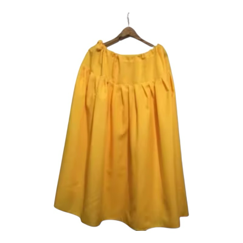 umbanda e candomblé saia amarela simples em Oferta na Shopee