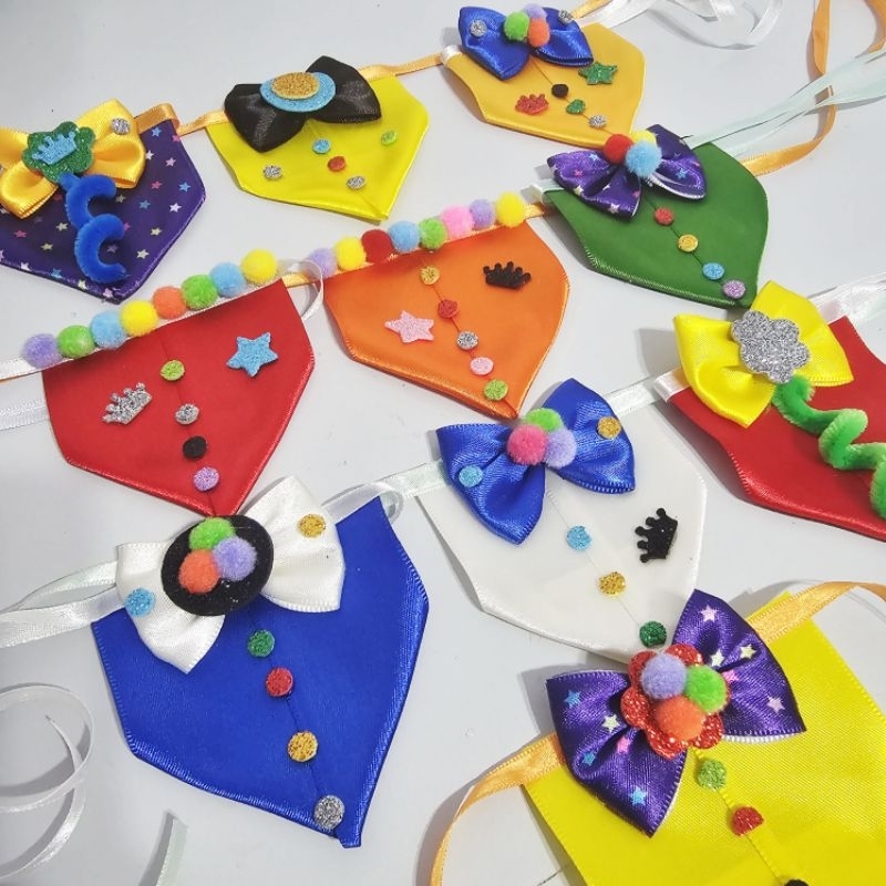 Mini bandana Cachorro gato Pet Carnaval (10 unidades) pet shop banho e tosa shitzu yorkshire em Oferta na Shopee