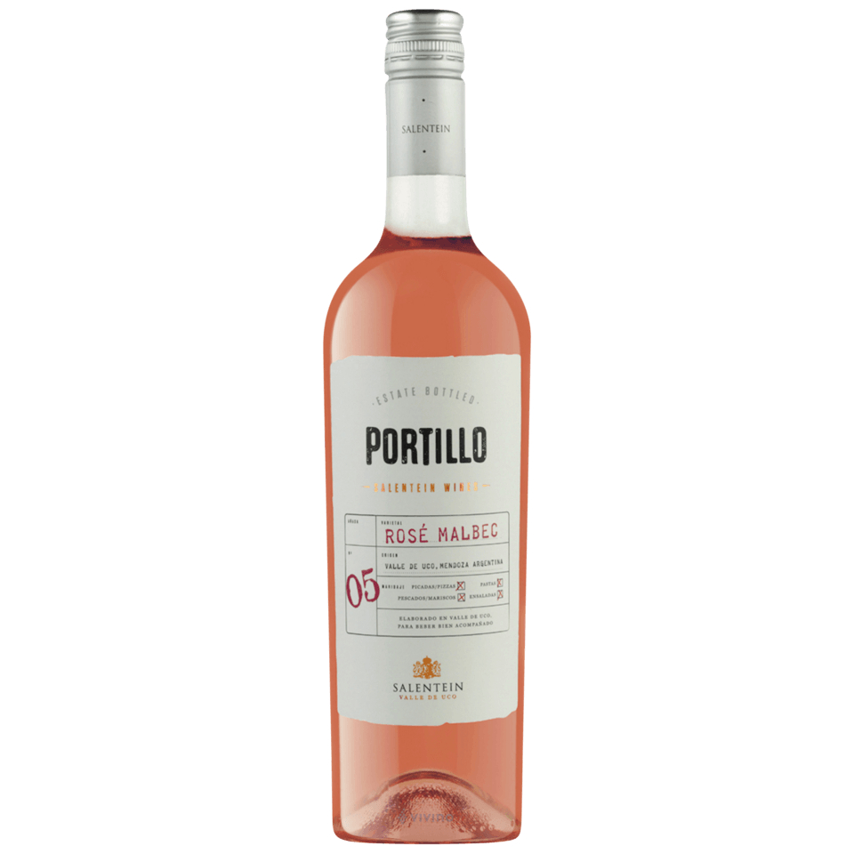 Vinho Portillo Rosado De Malbec Argentino 750ml
