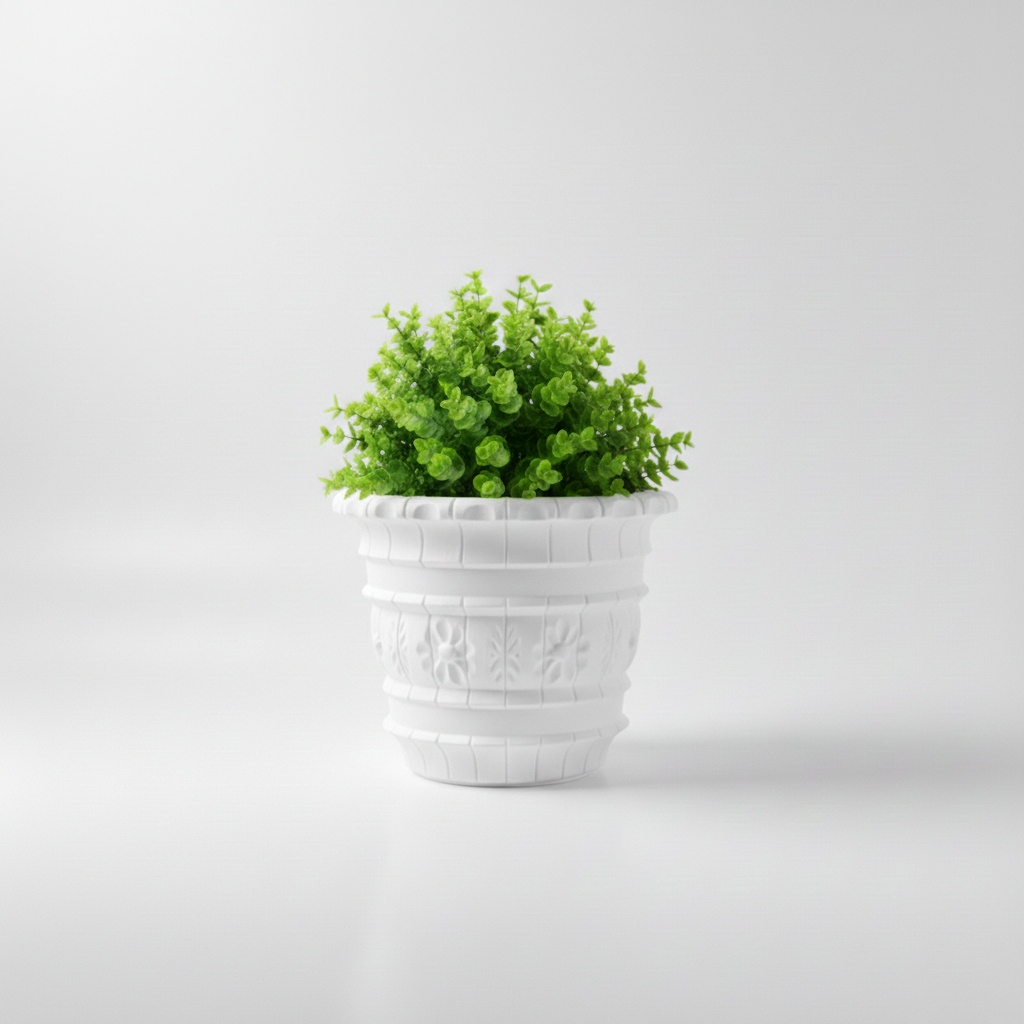 Vaso Para Plantas Flor Jardim Casa Decorativo Polipropileno 4 Litros Textura Moderno