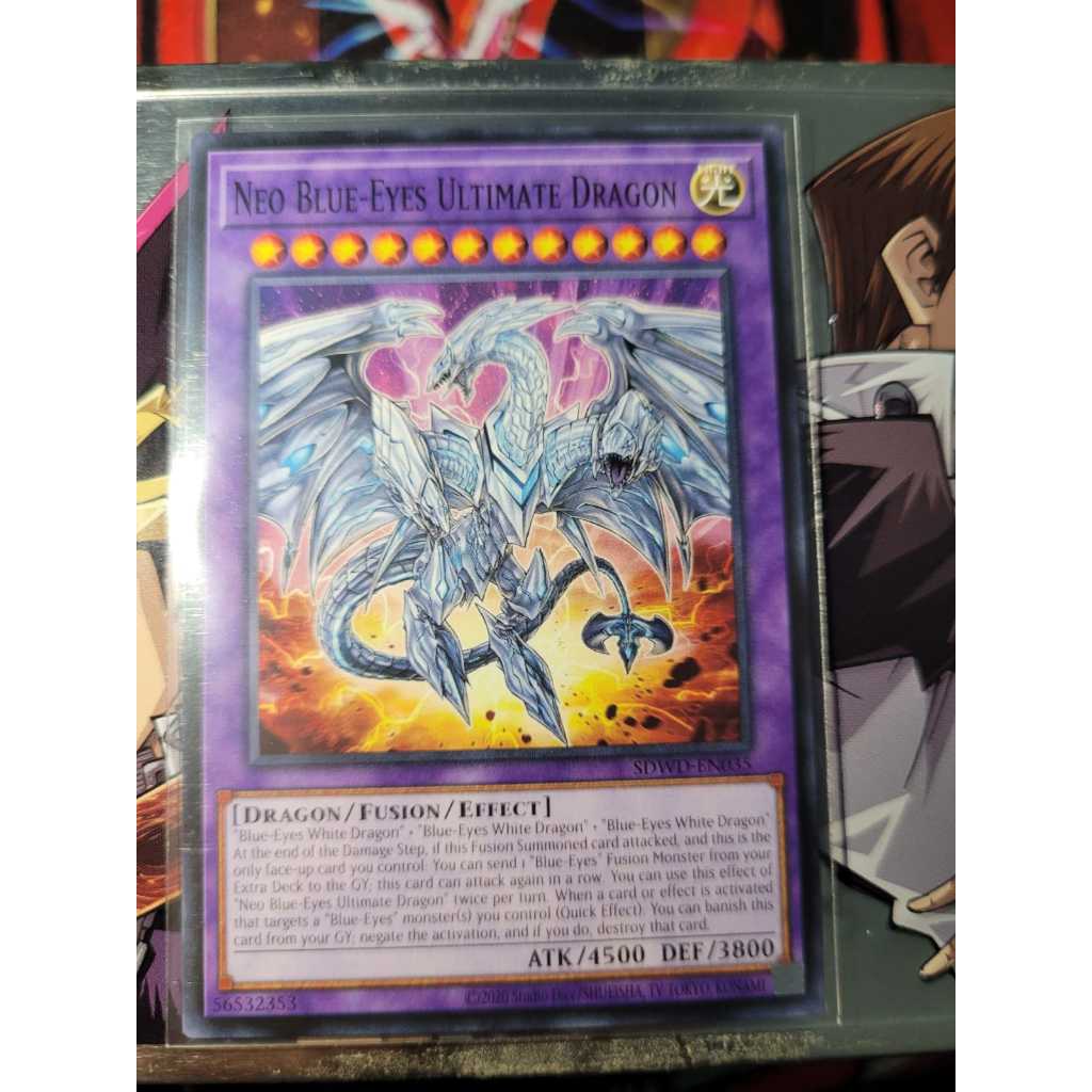 Neo Blue-Eyes Ultimate Dragon - Neo Dragão Definitivo de Olhos Azuis - Raridade Comum - Yugioh! Original Konami.