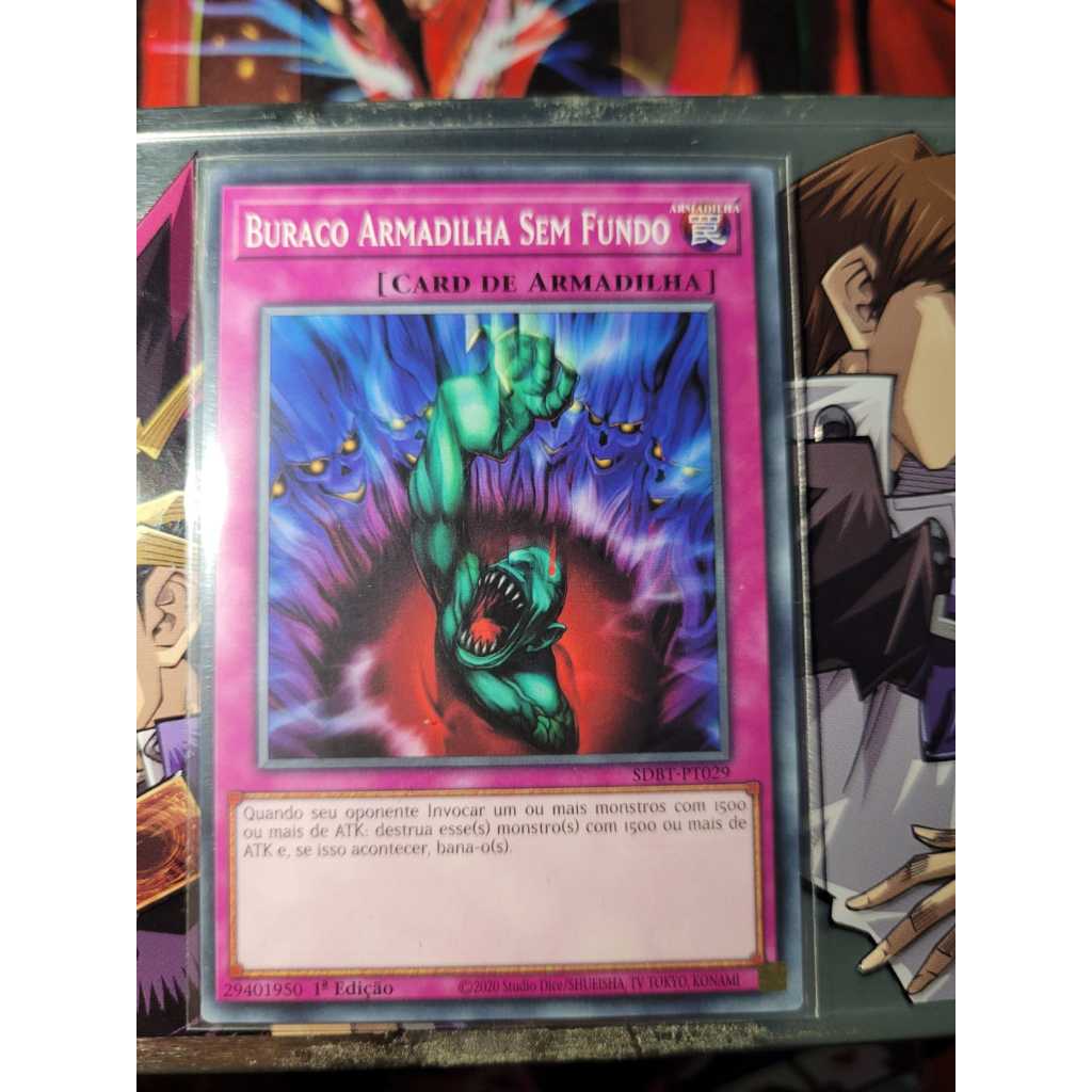 Buraco Armadilha Sem Fundo - Raridade Comum - Yugioh! Original Konami.