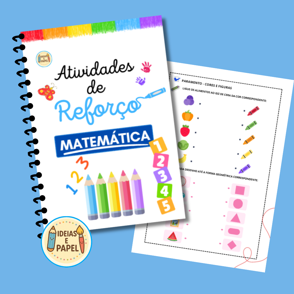 Apostila A4 com 39 Atividades de Reforço – Mais Vendido ~Matemática | Alfabetização Infantil