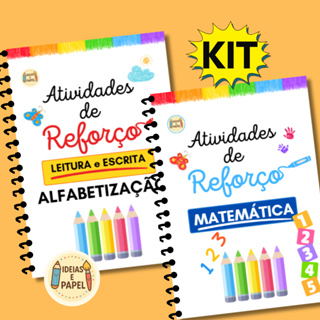 Kit com 2 Apostilas de Reforço Escolar Infantil – Leitura, Escrita e Matemática | Mais vendido em Oferta na Shopee