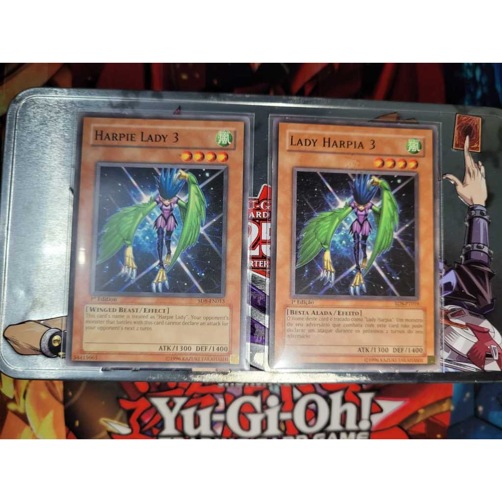 Escolha o Idioma - Harpie Lady 3 - Lady Harpia 3 - Raridade CUMUM - Yugioh! Original Konami.
