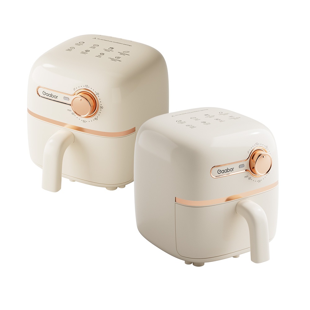 [Venda em combo]Gaabor Combo com 2 Fritadeiras Elétricas 1,4L Antiaderente Timer Simples 900W AF20M-YE01A em Oferta na Shopee