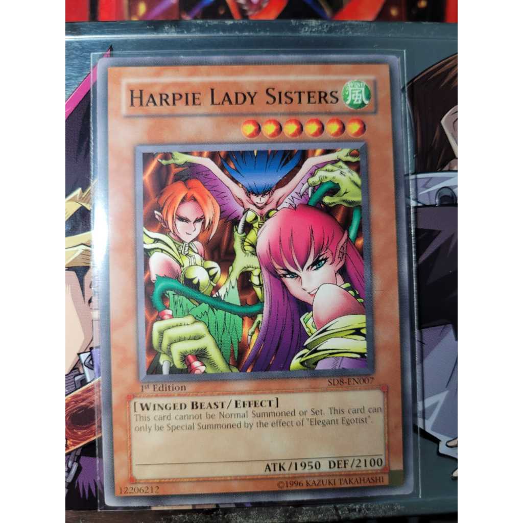 Harpie Lady Sisters - Irmãs de Lady Harpia - Raridade COMUM - Yugioh! Original Konami.