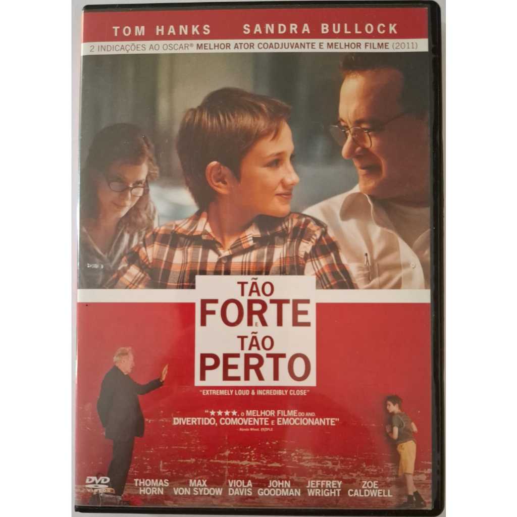 dvd filme Tão Forte e Tão Perto - com Tom Hanks e Sandra Bullock
