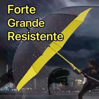 Guarda-chuva de grande porte — Reforçado com fibra de vidro, resistente e durável, eficaz contra sol e chuva. em Oferta na Shopee