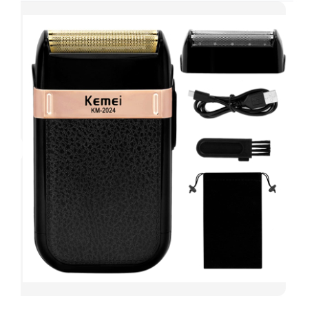 Babeador Elétrico Kemei Shaver KM-2024 Original Aparador de barba Aparador de pelos