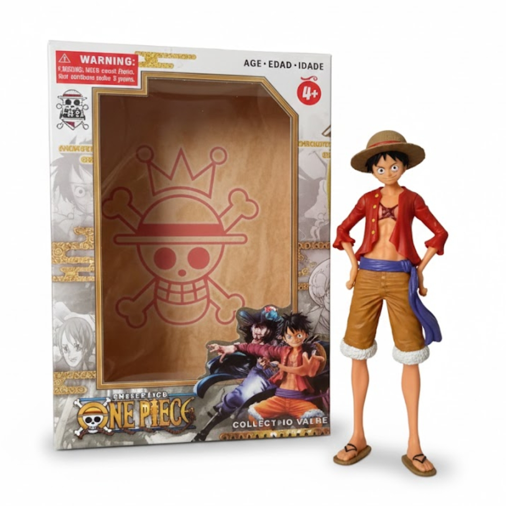 Boneco Action Figure Luffy One Piece 17cm - Pronta Entrega Brasil Colecionável Anime