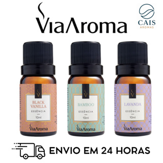 Kit 3 Essências Via Aroma 10 ML para Aromatizador Difusor Elétrico em Oferta na Shopee