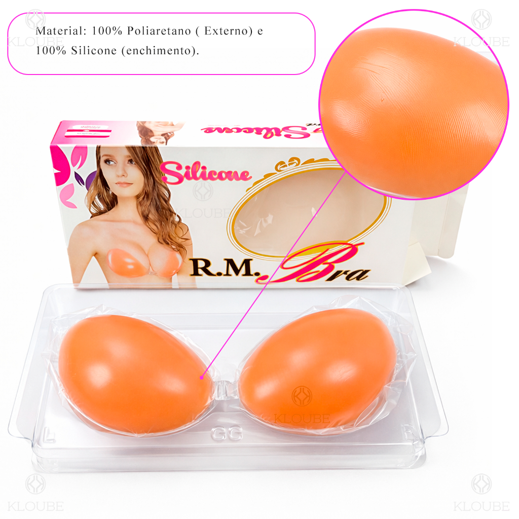 Sutiã de Silicone Adesivo Invisível Levanta e Modela os Seios Não Marca na Roupa em Oferta na Shopee