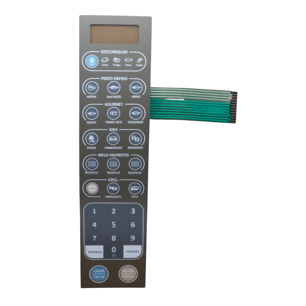 Membrana Teclado Microondas Electrolux MEV41 Espelhada