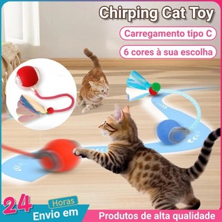 Brinquedos Inteligentes Para Gatos Bola De Rolamento Automática Cauda Falsa Recarregável Elétrico
