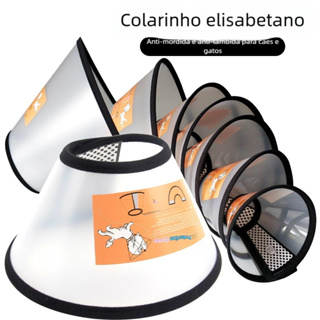Colar Elizabetano Cirúrgico Premium – Para Cães Tamanhos N1 a N7 em Oferta na Shopee