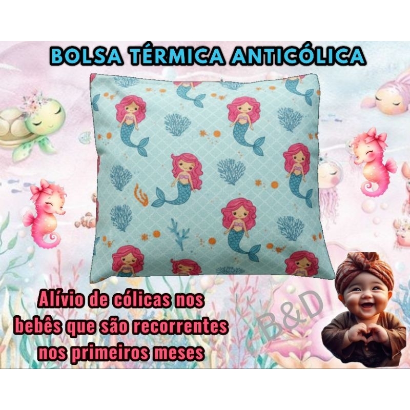 Bolsa/ Almofada Térmica de Ervas e Sementes Anti Cólicas Alívio de Dor Calmante Óleo Essencial para Bebê Envio Imediato