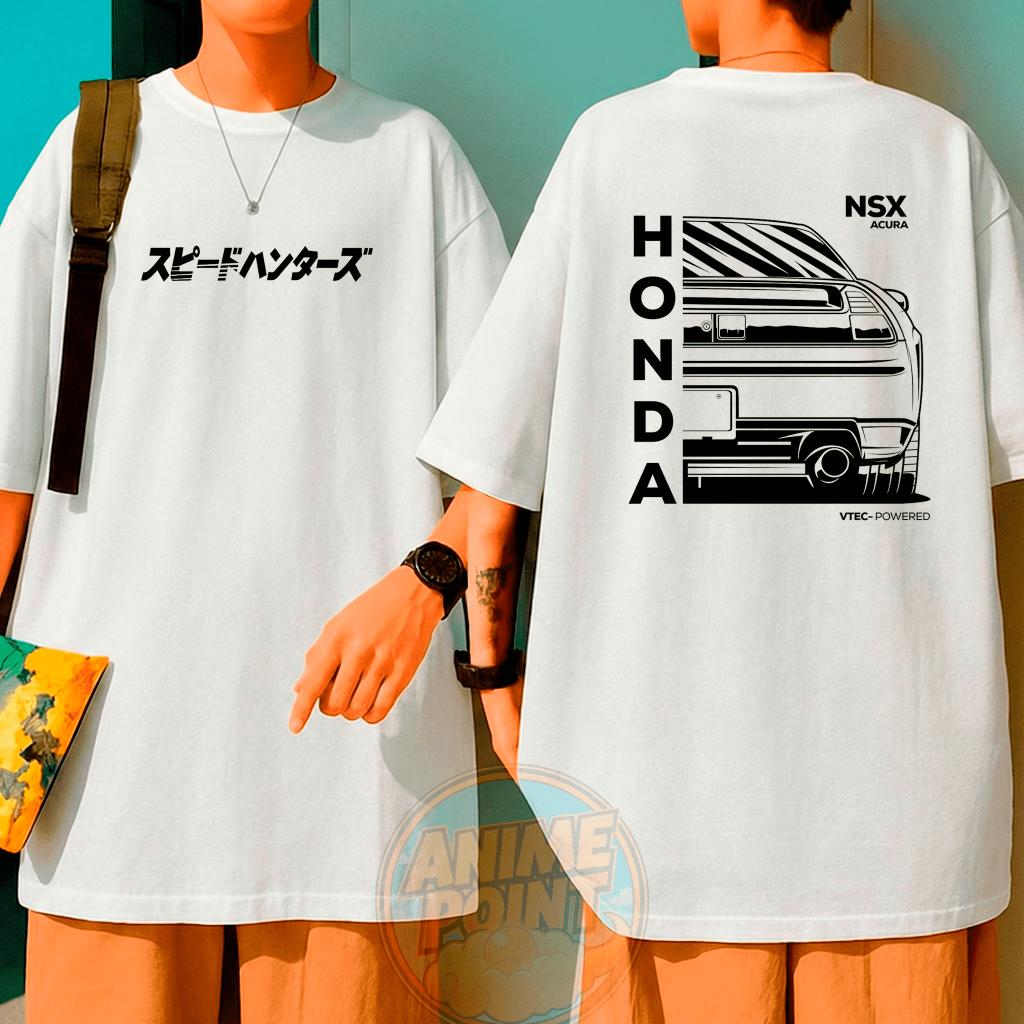 Camiseta Oversized Honda NSX Acura Carro Y2K 100% Algodão estampada camisa confortável streetwear Envio Imediato