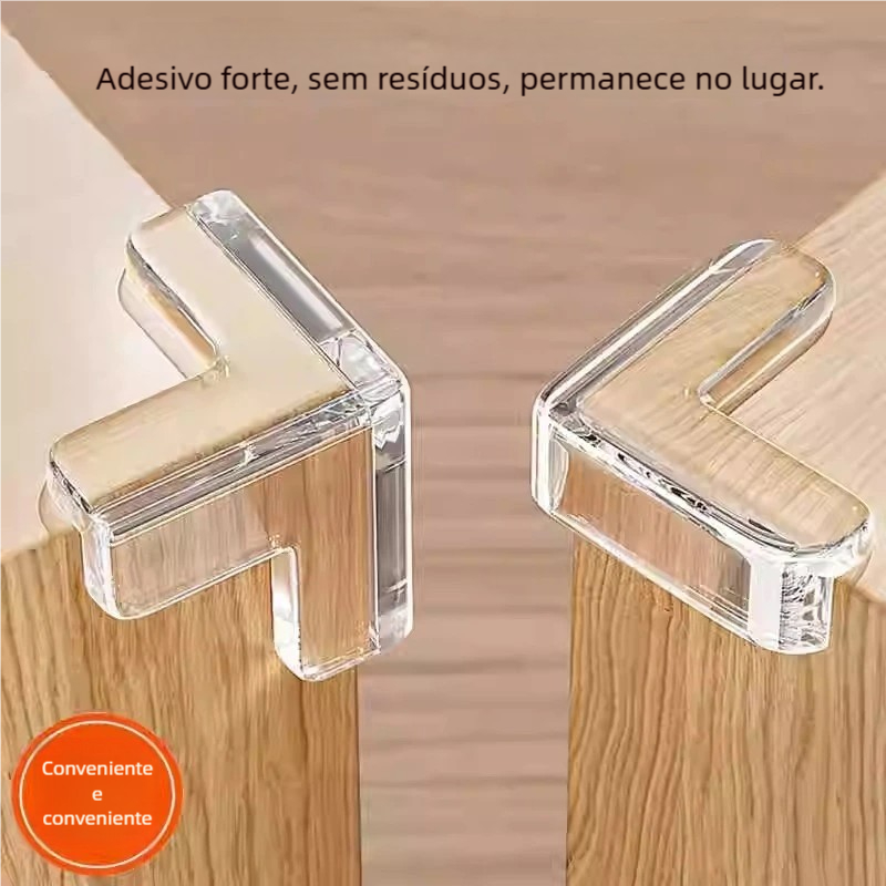 8 Protetores De Quina Silicone Mesa Segurança Para Crianças E Bebes Proteção Anti-colisão em Oferta na Shopee