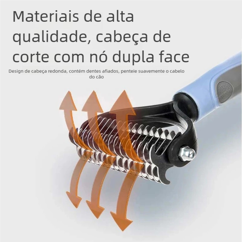 Rasqueadeira para Pelos Longos - Desembolador Pet Cachorro Gato Durável — imagem 2 de 2