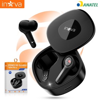 INOVA Fone de Ouvido Bluetooth TWS Alta Qualidade Intra-Auriculares Microfone Touch Control Case de Carga HIFI