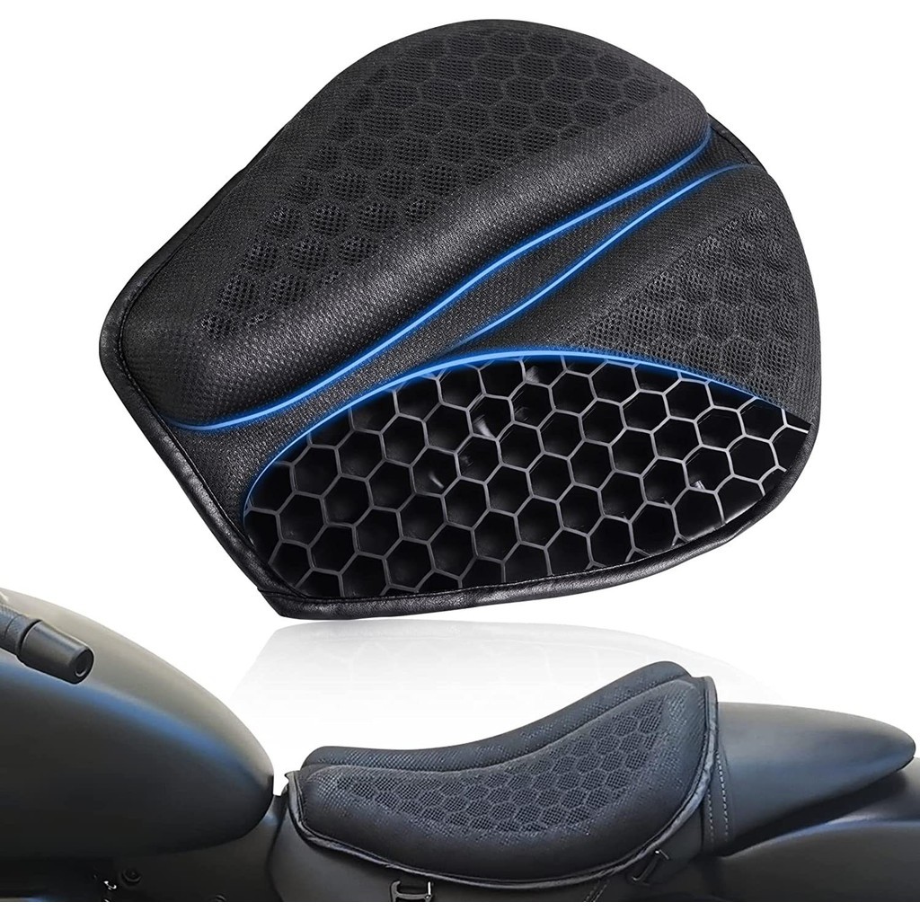 Almofada De Assento De Gel Para Motocicleta, Absorção De Choque, Respirável E Confortável