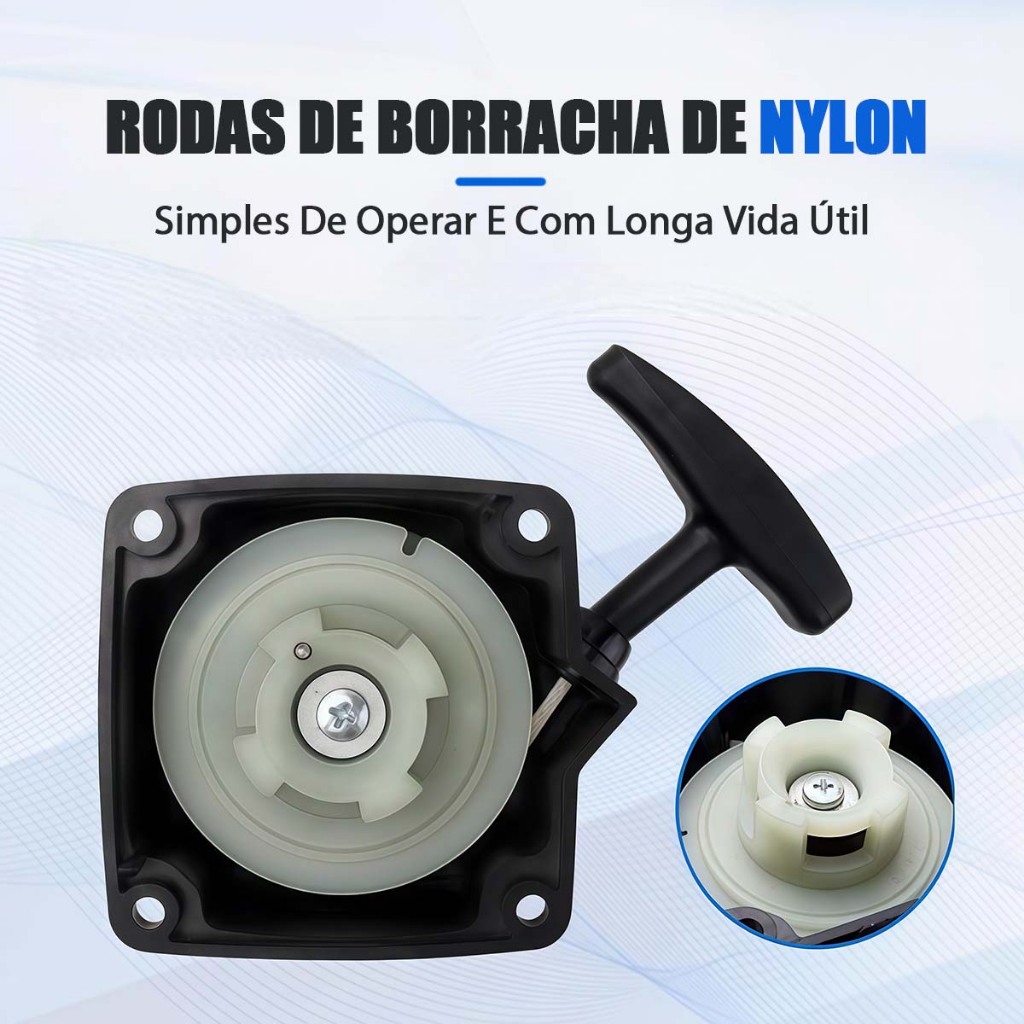 Puxador Partida Completa Roçadeira Nakasaki NK650 65cc, Compatível com Diversos Modelos — imagem 2 de 2