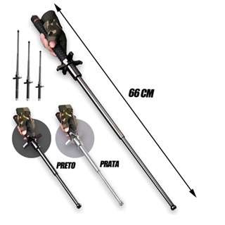 ZCCOBR Baston Autoretrátil 2 fases Abre Automático Aço Reforçado Forte 66 cm em Oferta na Shopee
