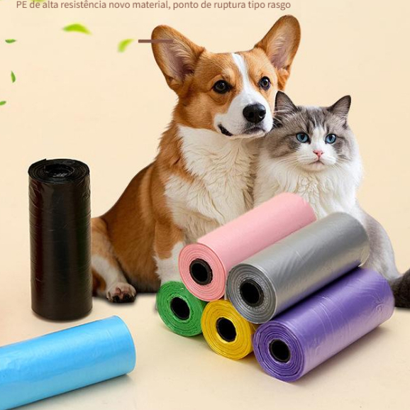 Refil Cata Coco Sacolas 225 Saquinhos Biodegradável Prático Para Pet Saco Cata Caca Refil Cata Caca em Oferta na Shopee