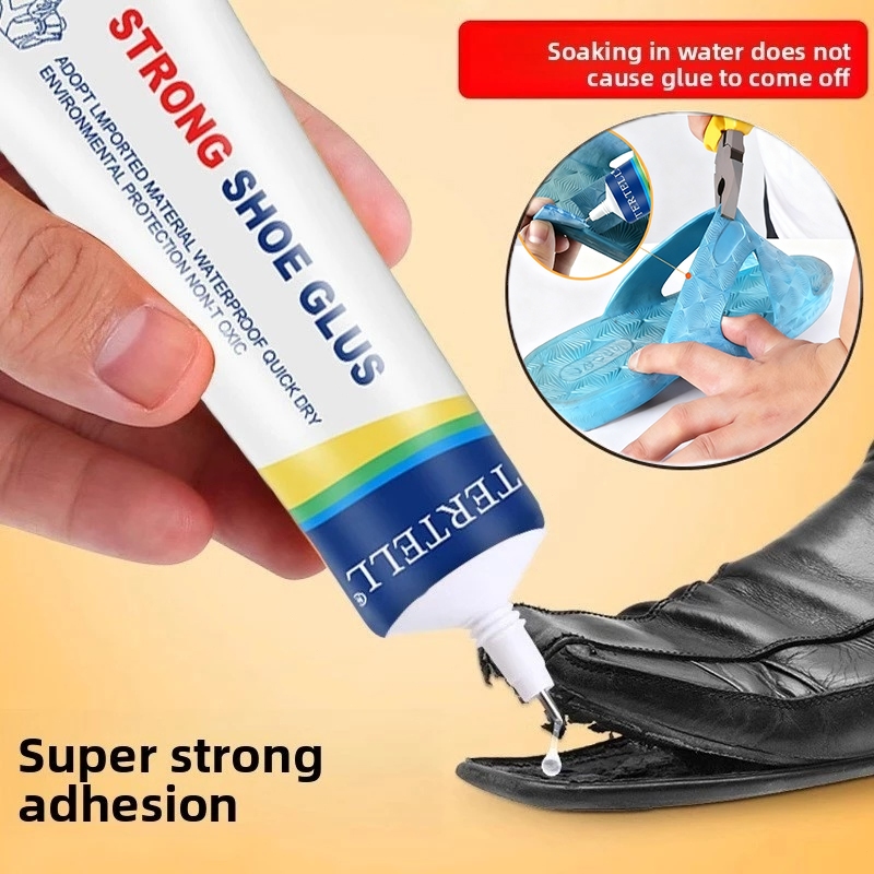 Cola adesiva forte para sapatos - para reparação de calçado, soluções de reparação duradouras para solas（60ml）