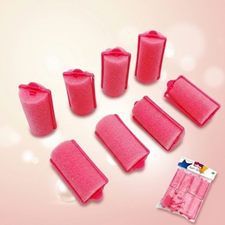 Kit 8 Bobes de Espuma Para Cachos - Modelador de Cabelo Rosa Sem Calor e Danos em Oferta na Shopee