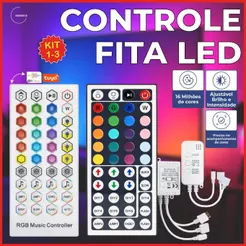Controle Fita Led Smart Musica RGB via Aplicativo Tuya