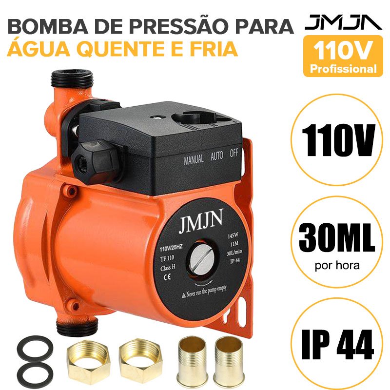 JMJN Bomba Pressurizadora de Água 1800L/H 160W Silenciosa para Chuveiro e Torneiras–Uso Residencial em Oferta na Shopee