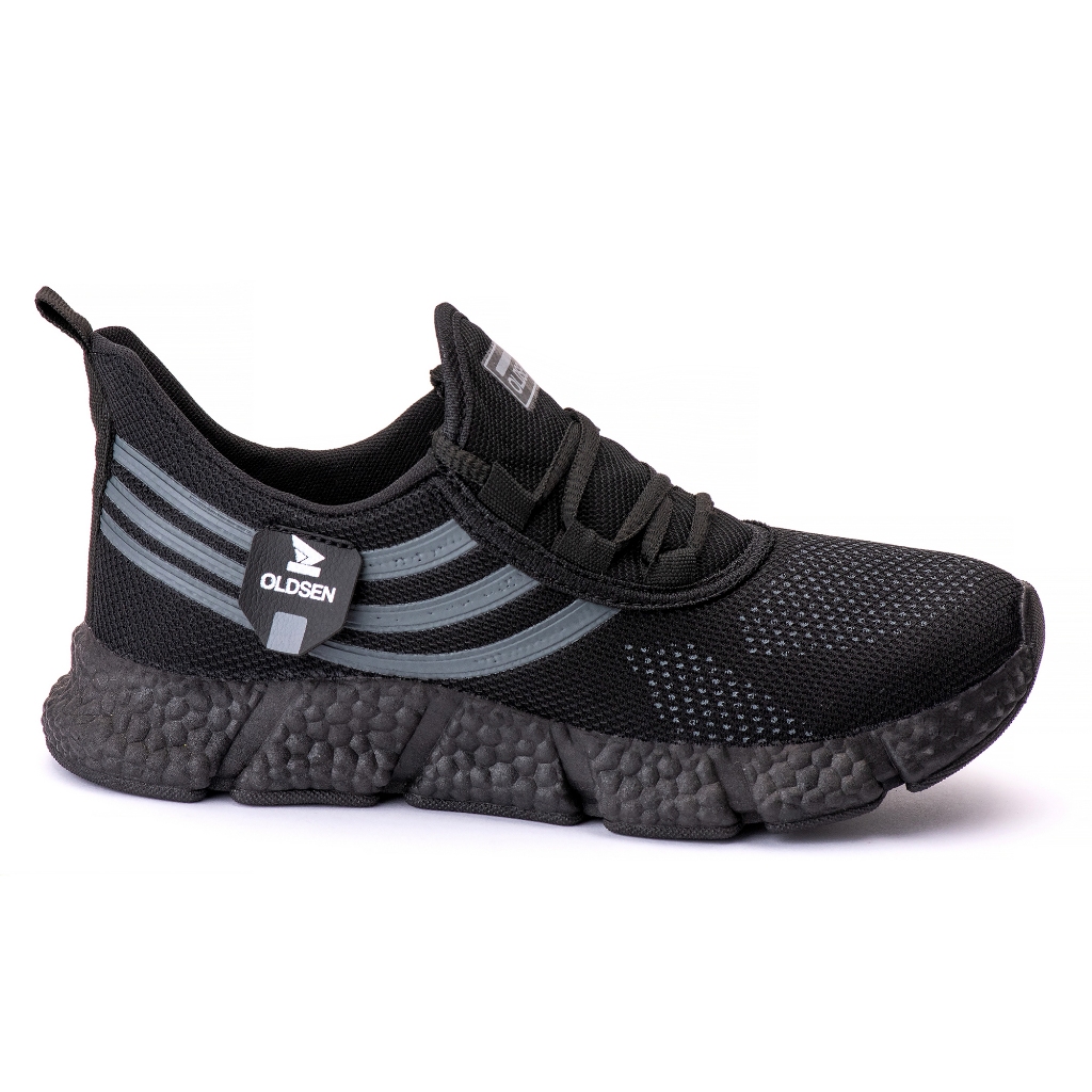 Tênis Old Sen B-MAX PRETO Masculino/Feminino Leve Confortável Caminhada Academia Casual