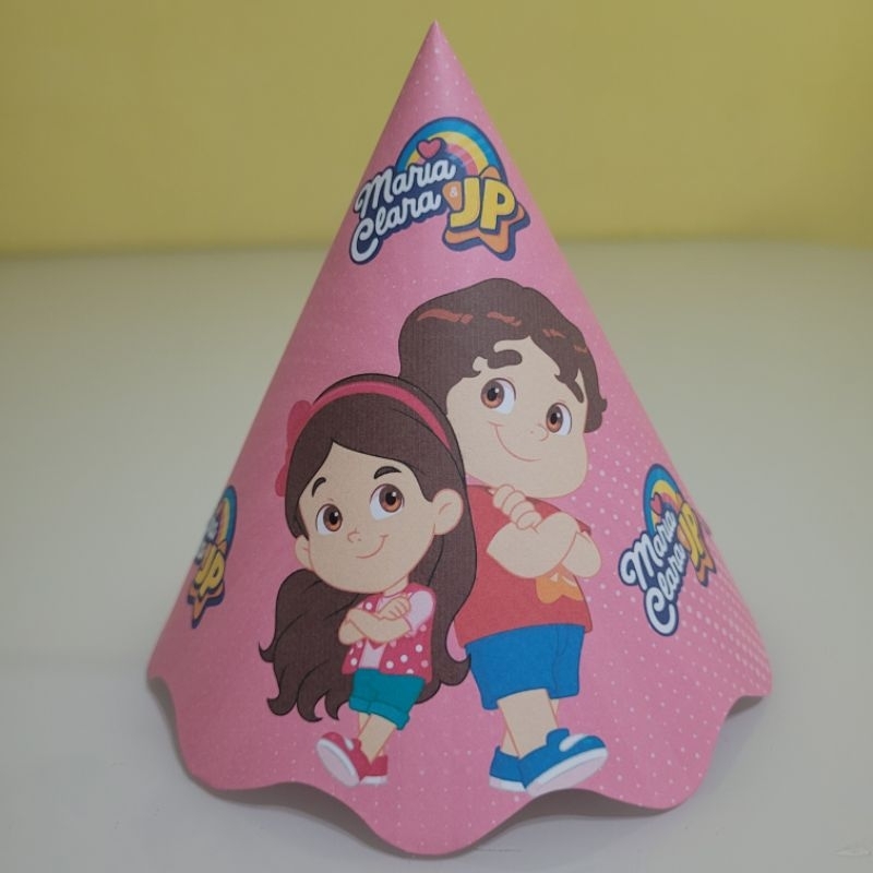 Chapéu de Festa Maria Clara e JP – Com Elástico - Kits com 10, 20, 30, 40 ou 50 Unidades