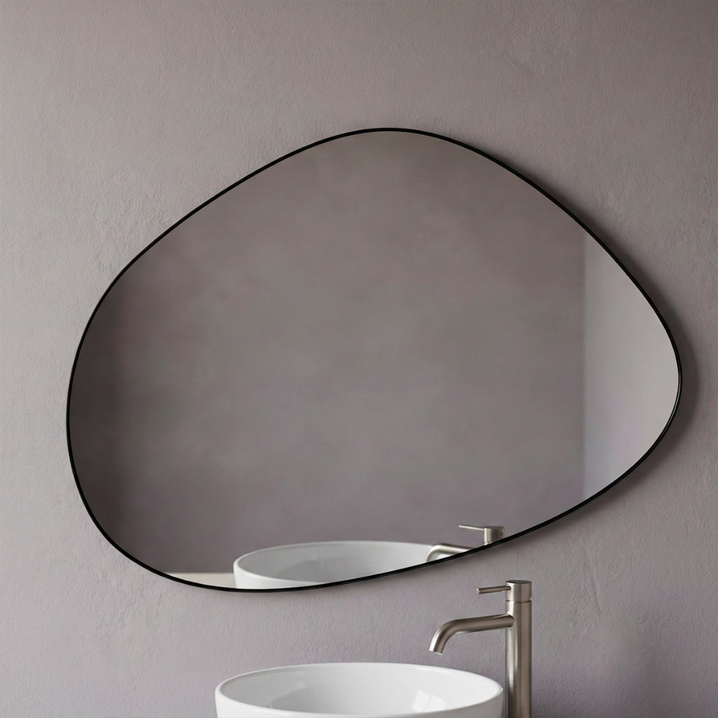 Espelho do Pinterest de Parede Orgânico Corpo Inteiro Decorativo 44x64cm - Mod. Nuvem em Oferta na Shopee