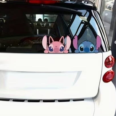 Adesivo Desenho Animado Monstro Escondido St1tch Ang3l Para Carro e Moto AD1188 26DF4W8E4AF8 em Oferta na Shopee