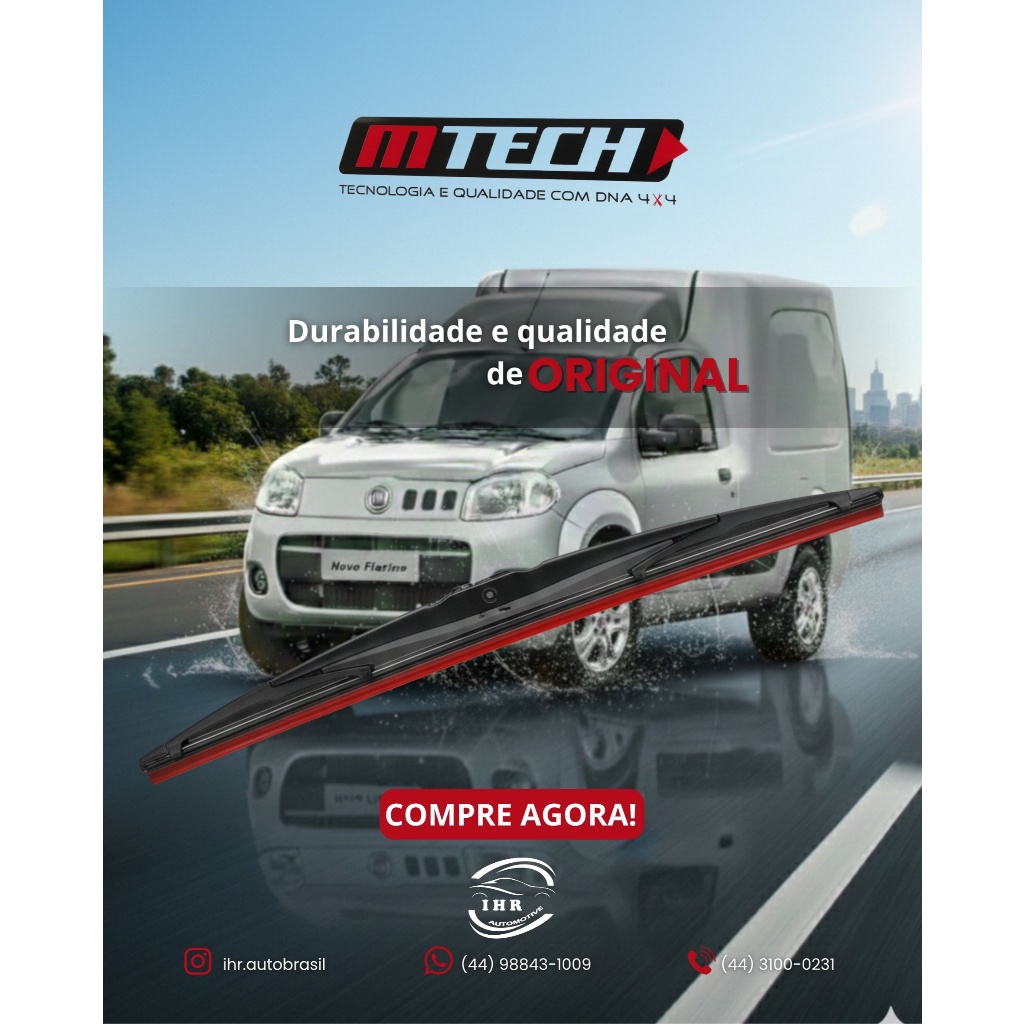 Palheta para FIAT Fiorino Furgão 24" 600mm MTECH