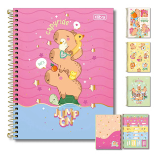 Caderno 10 Matérias Capivara Capy Universitário 160 folhas - Tilibra em Oferta na Shopee