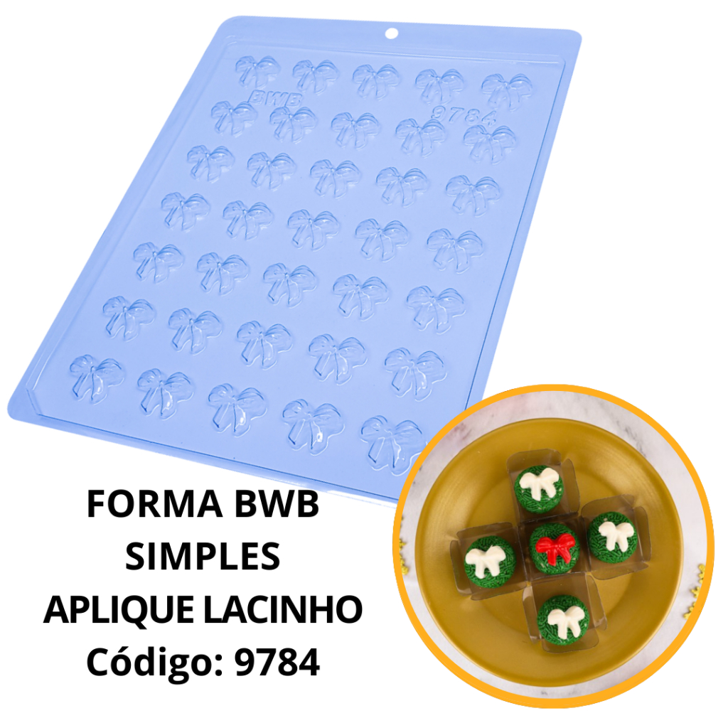 1~10 Forma Simples Aplique Lacinho 9784  (J8) em Acetato Para Bombom e Doces de Chocolate e Confeitaria em Oferta na Shopee