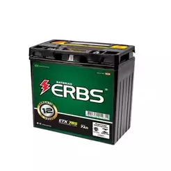 BATERIA - (7 AH - ETX 7BS) - TWISTER/CB 300/FAZER 250/TORNADO - (CX ALTA) ERBS