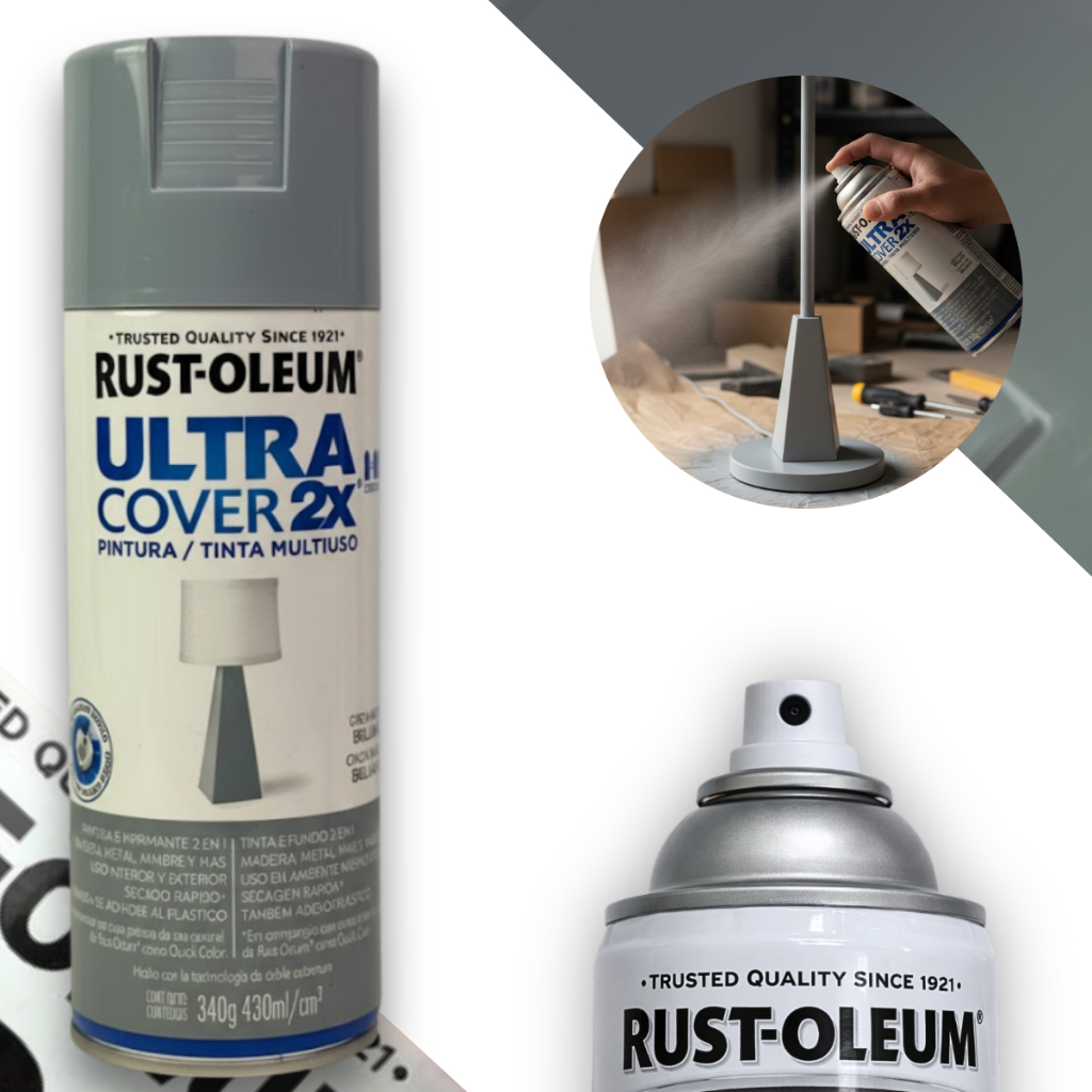 Spray Ultra Cover Multiuso Cinza Inverno Brilhante Rust Oleum em Oferta na Shopee