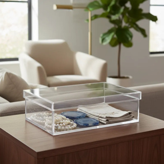 Caixa modelo Tampa de Sapato em acrílico 3mm Transparente em Oferta na Shopee