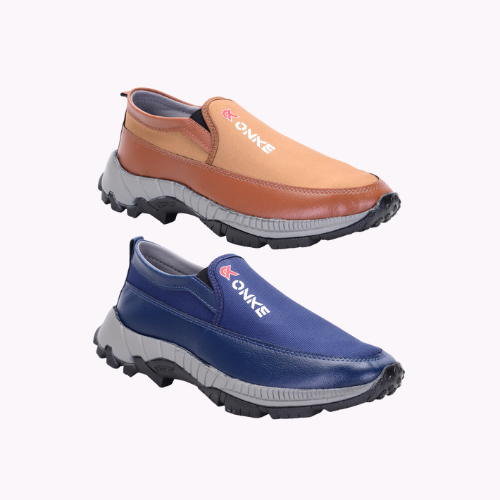 Kit 2 Tênis Sapatilha Masculino Slip On Adventure Leve e Confortável Antiderrapante Casual Trilha