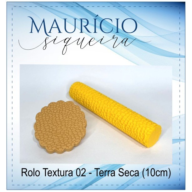 ROLO TEXTURA 02 - Terra Seca em Oferta na Shopee