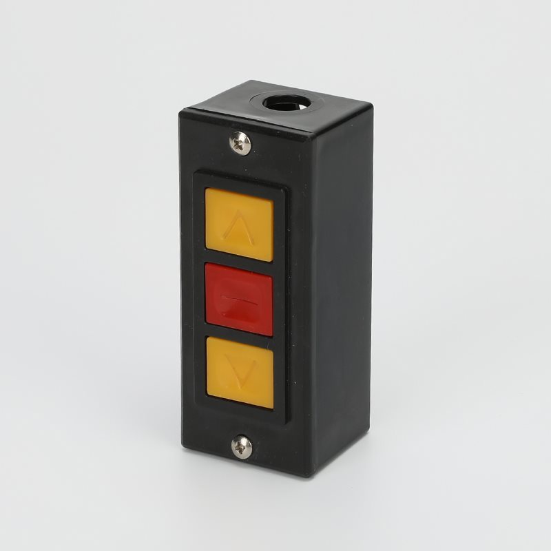 Botoeira Para Motor De Porta De Aço Automática Com 3 Botões Preto em Oferta na Shopee