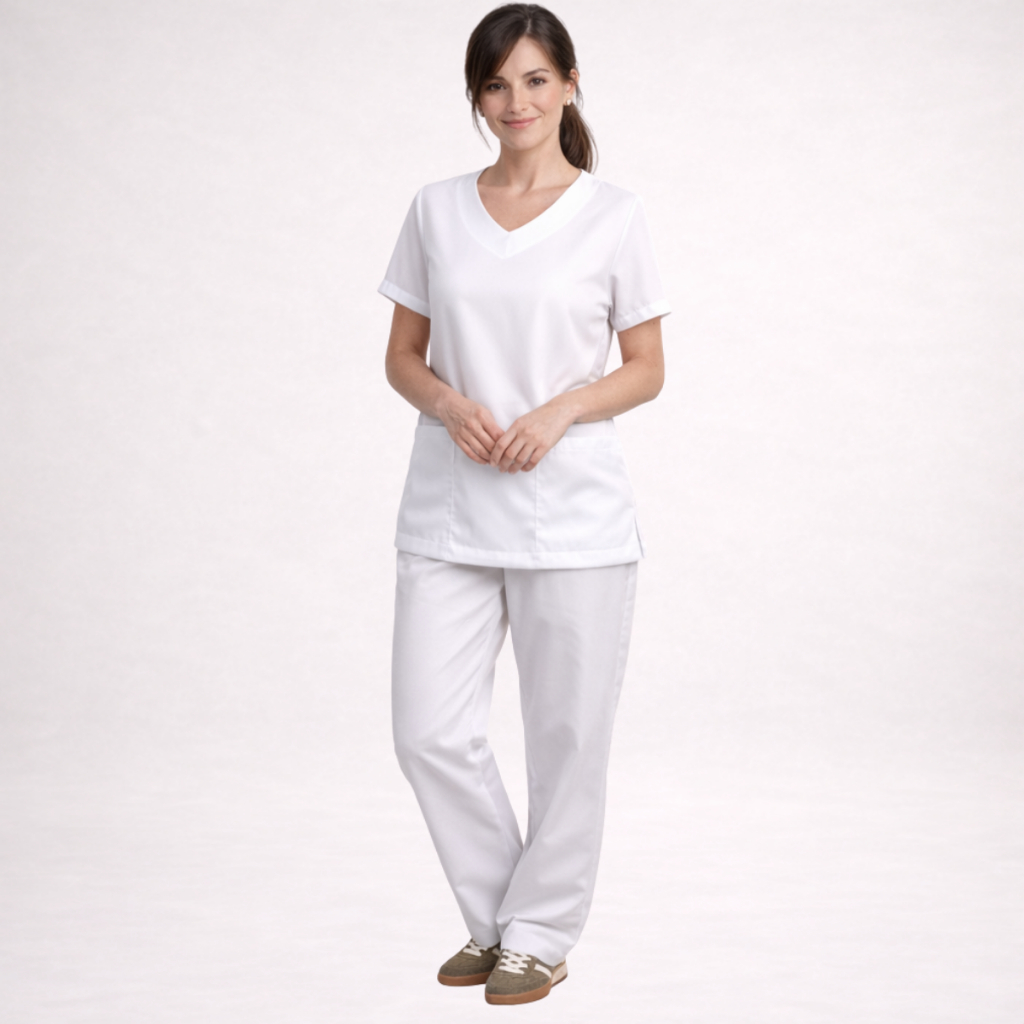 Conjunto Feminino Pijama Cirurgico Scrub Uniforme Privativo Roupa Hospital Poliéster Premium