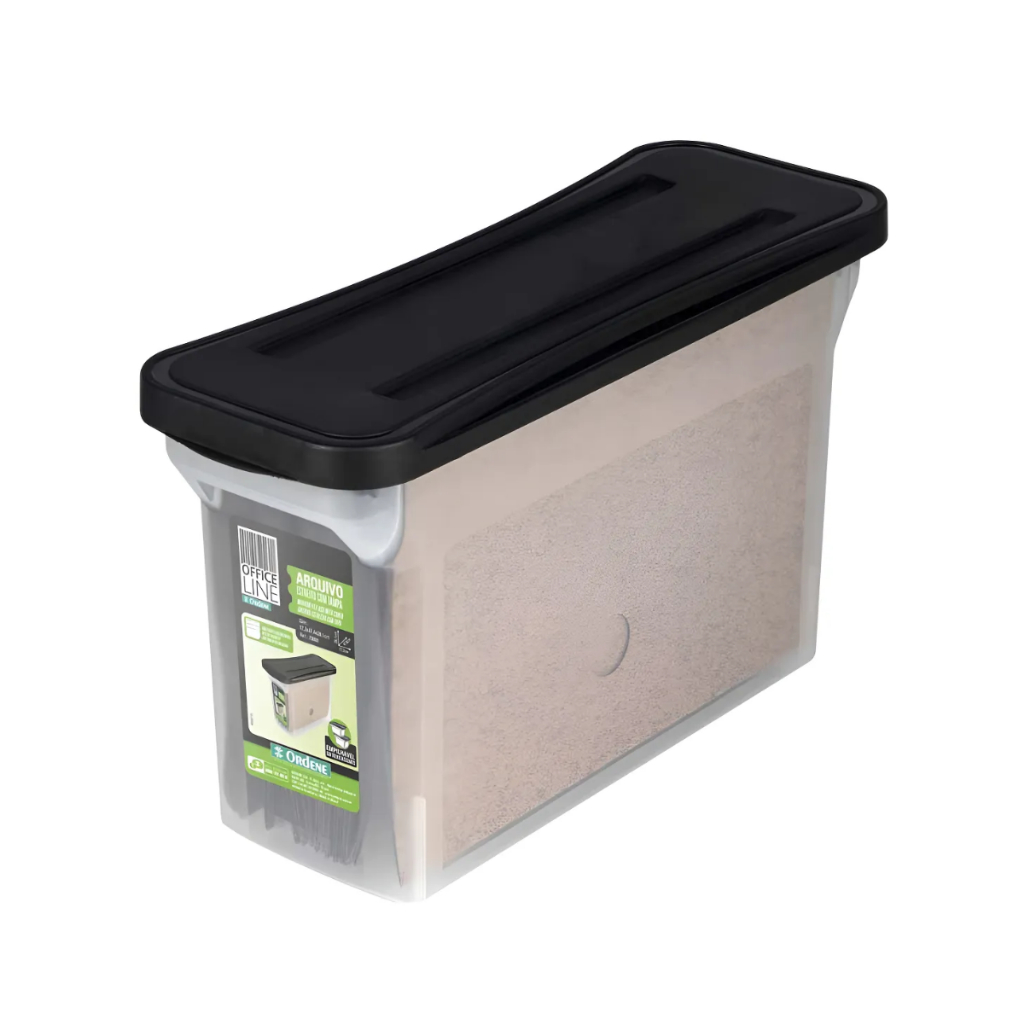 Caixa Arquivo Com Tampa Estreito Para Pasta Suspensa Ordene em Oferta na Shopee