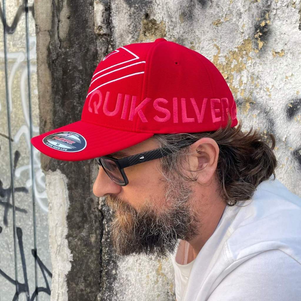 Boné Quiksilver Flexfit Emb Side Omni Red M