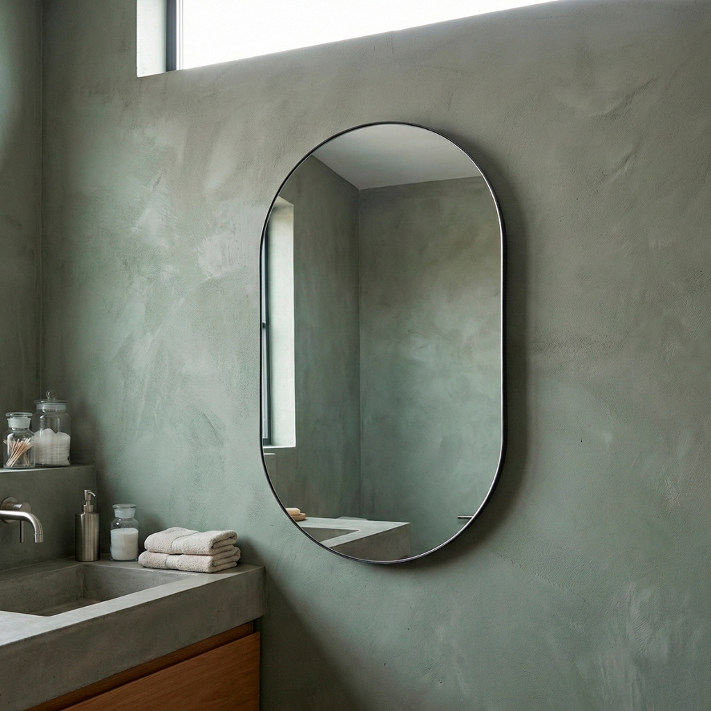 Espelho do Pinterest de Parede Orgânico Corpo Inteiro Decorativo 44x64cm - Mod. Pílula em Oferta na Shopee